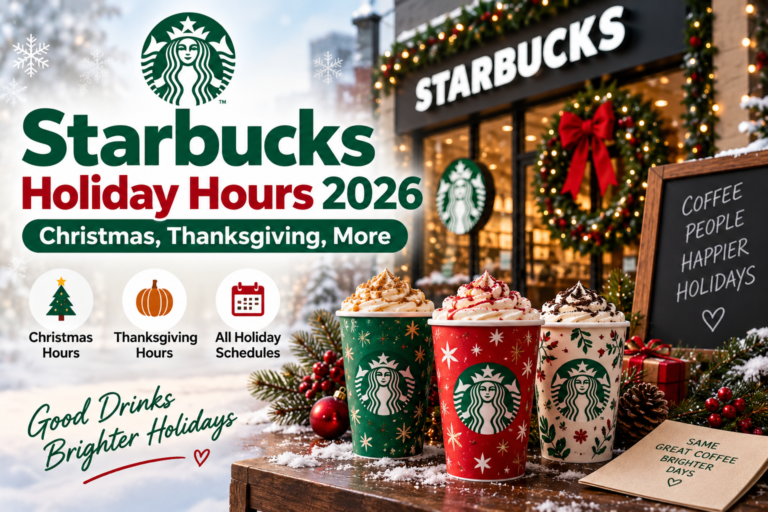 Starbucks Holiday Hours 2026